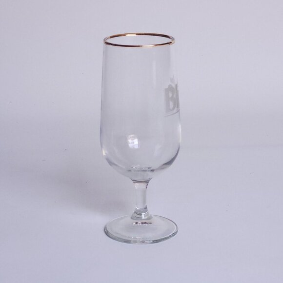 FUN Labatt Blue Chalice Glass Beer Glass Gold Rim - Picture 4 of 4